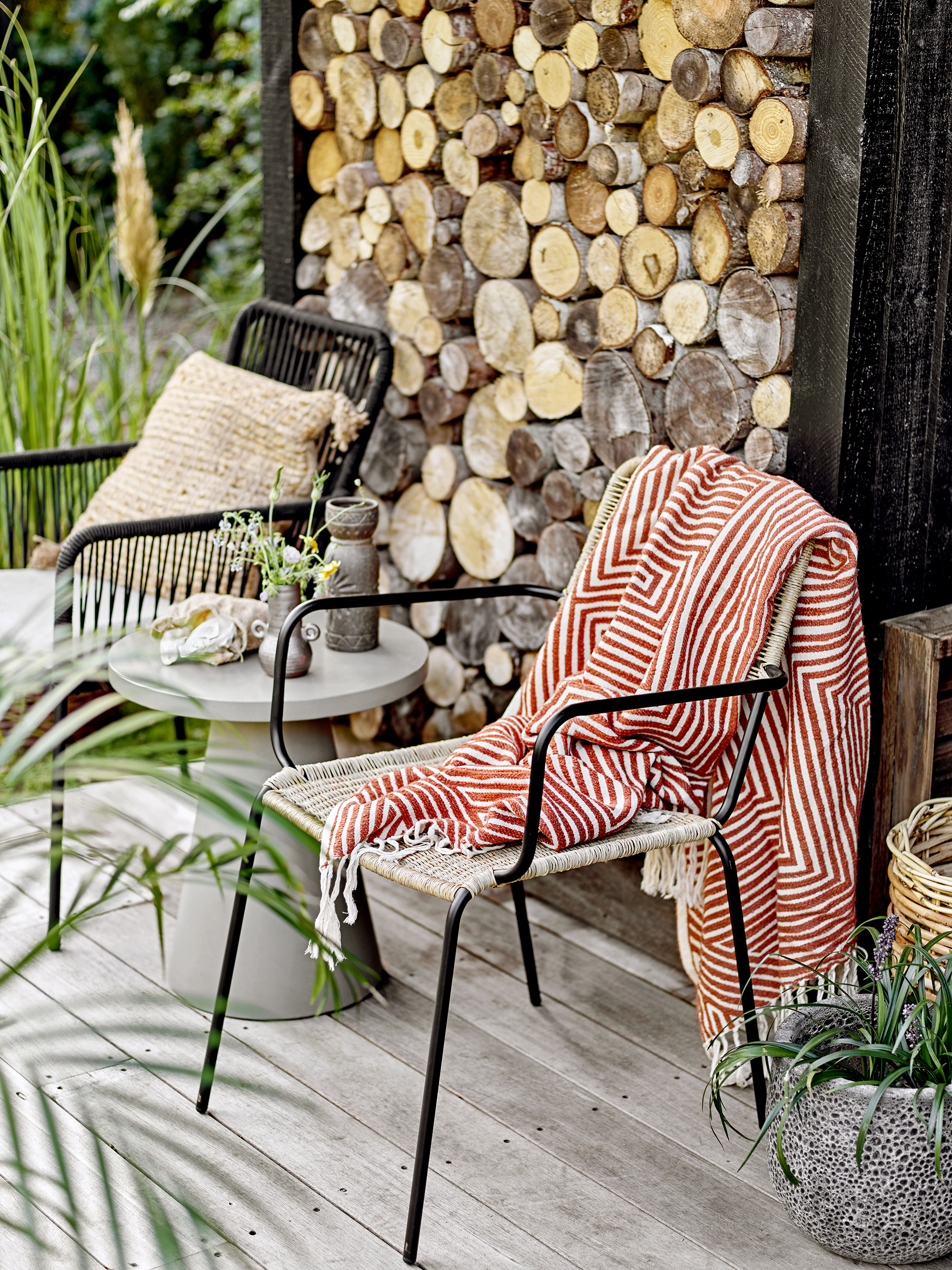 Chaise rotin salle à manger Bloomingville - Lena Référence : CD_Ch34E-02